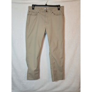 Peter Millar Men's 38×28‎ Beige Performance Stretch Khaki Chino